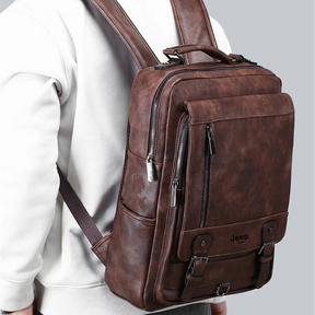 Mochila de Couro Masculina 