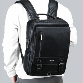 Mochila de Couro Masculina 