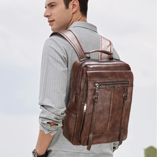 Mochila de Couro Masculina