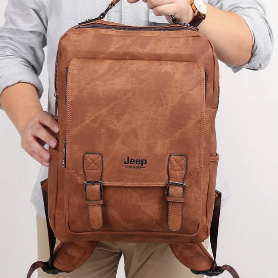 Mochila de Couro Masculina 