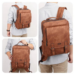 Mochila de Couro Masculina 