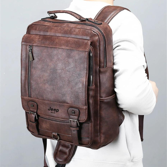 Mochila de Couro Masculina