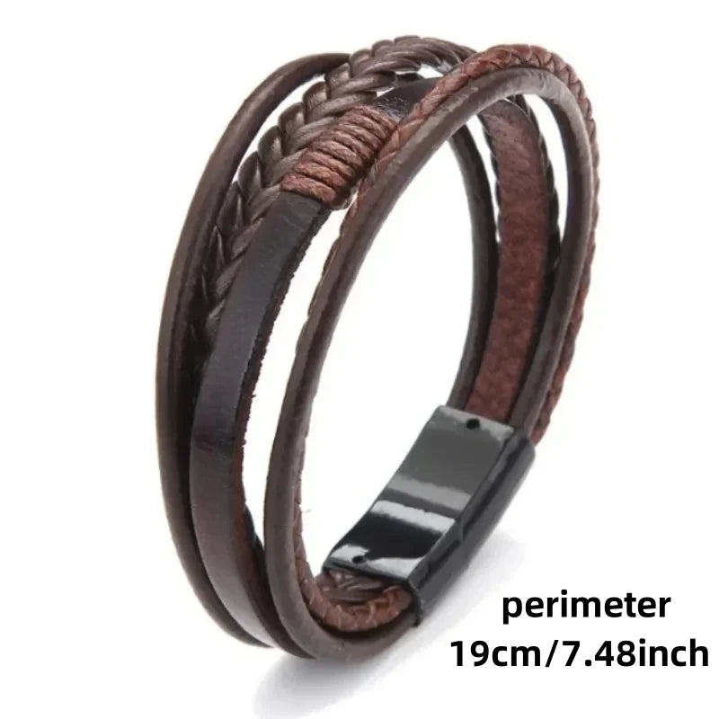 Pulseira de Couro Masculina