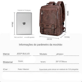 Mochila de Couro Masculina